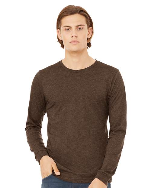 Heather CVC Long Sleeve Tee 3501CVC