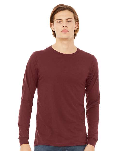 Heather CVC Long Sleeve Tee 3501CVC