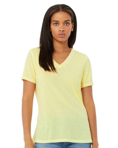Women's Relaxed Triblend Short Sleeve V-Neck Tee 6415