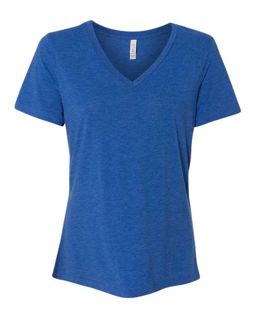 Women's Relaxed Triblend Short Sleeve V-Neck Tee 6415