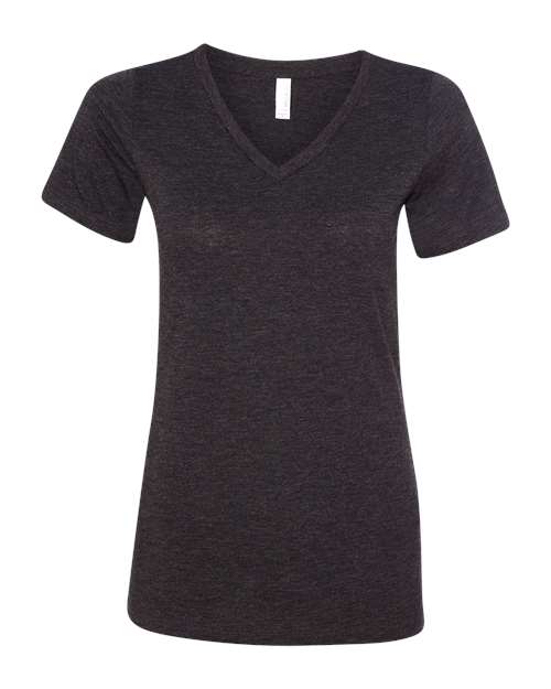 Women's Relaxed Triblend Short Sleeve V-Neck Tee 6415