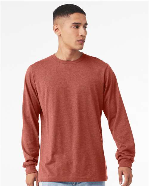 Heather CVC Long Sleeve Tee 3501CVC