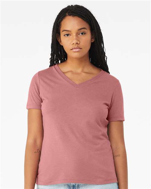 Women's Relaxed Triblend Short Sleeve V-Neck Tee 6415