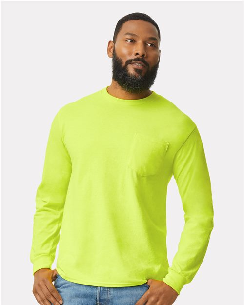 Ultra Cotton® Long Sleeve Pocket T-Shirt 2410