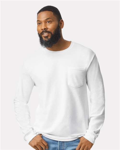 Ultra Cotton® Long Sleeve Pocket T-Shirt 2410