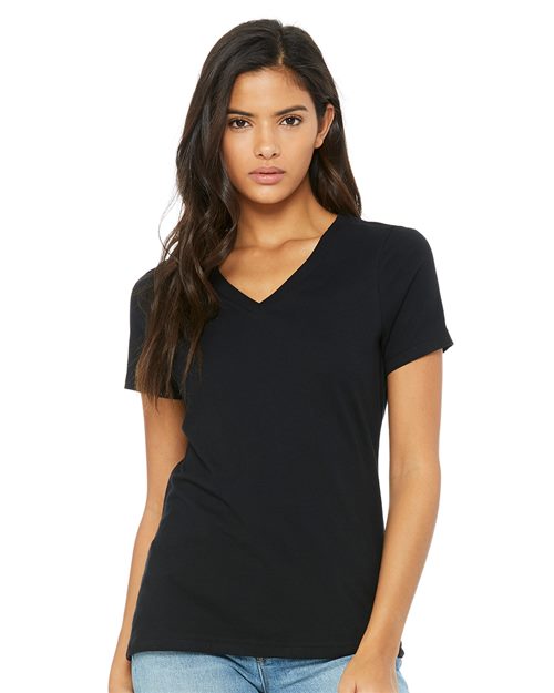 Women’s Relaxed Jersey V-Neck Tee 6405