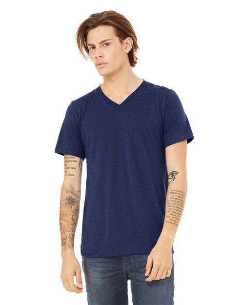 Triblend V-Neck Short Sleeve Tee 3415