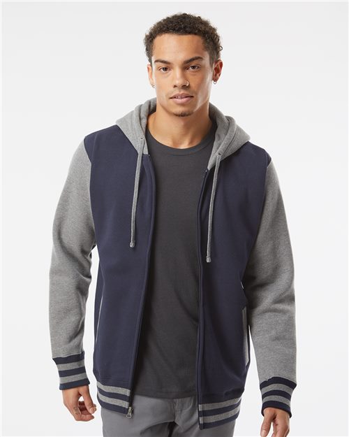 Heavyweight Varsity Full-Zip Hooded Sweatshirt IND45UVZ