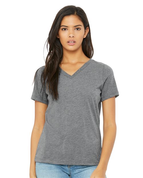 Women's Relaxed Triblend Short Sleeve V-Neck Tee 6415