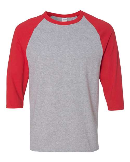 Heavy Cotton™ Raglan Three-Quarter Sleeve T-Shirt 5700