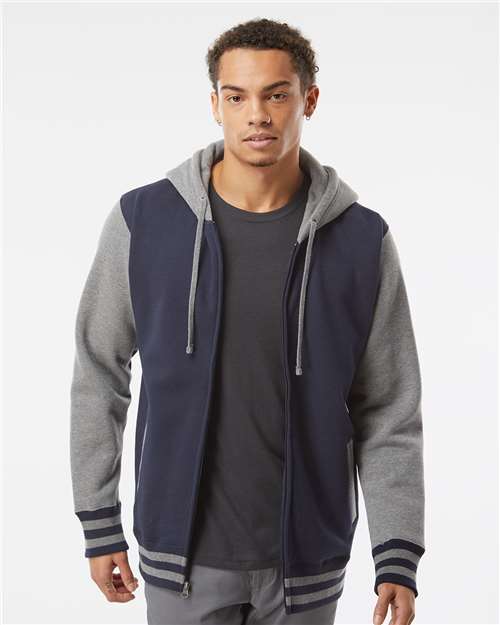Heavyweight Varsity Full-Zip Hooded Sweatshirt IND45UVZ
