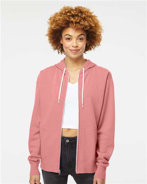 Lightweight Full-Zip Hooded Sweatshirt AFX90UNZ