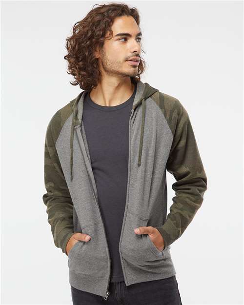 Special Blend Raglan Full-Zip Hooded Sweatshirt PRM33SBZ