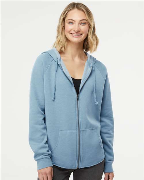 Women's California Wave Wash Full-Zip Hooded Sweatshirt PRM2500Z