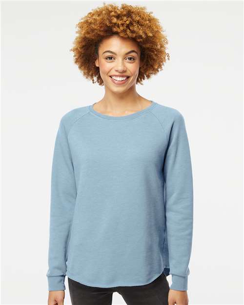Women's California Wave Wash Crewneck Sweatshirt PRM2000