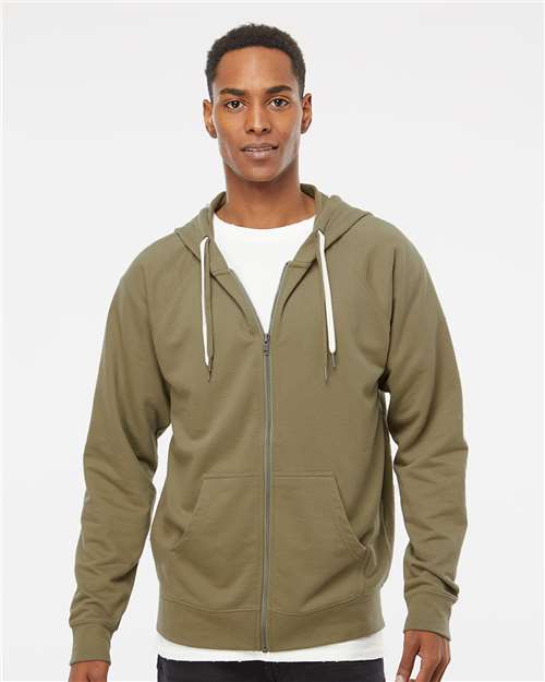 Icon Lightweight Loopback Terry Full-Zip Hooded Sweatshirt SS1000Z