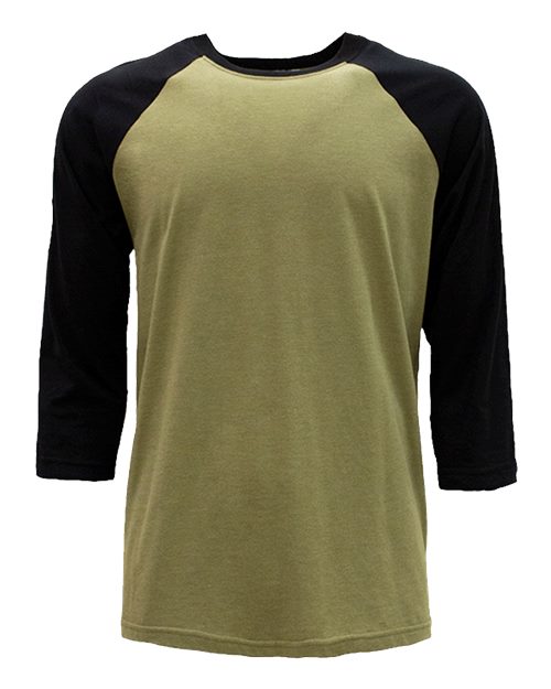CVC Three-Quarter Sleeve Raglan T-Shirt 6251