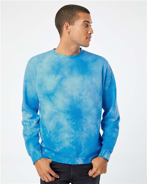 Midweight Tie-Dyed Crewneck Sweatshirt PRM3500TD