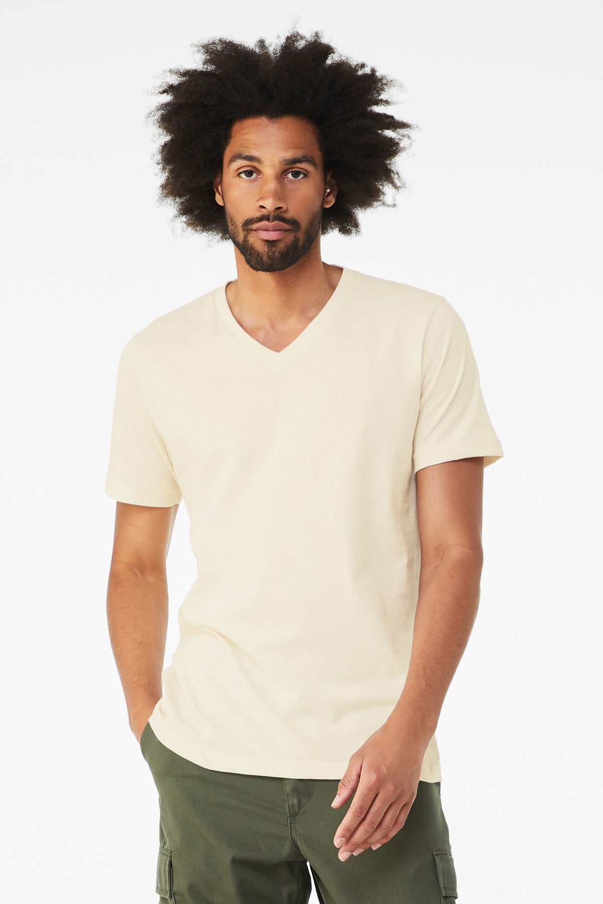 BELLA+CANVAS  ®  Unisex Jersey Short Sleeve V-Neck Tee. BC3005