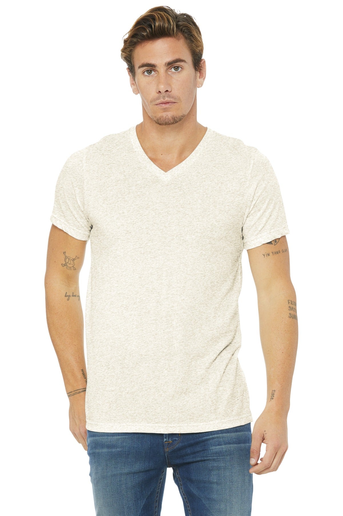 BELLA+CANVAS  ®  Unisex Triblend Short Sleeve V-Neck Te. BC3415