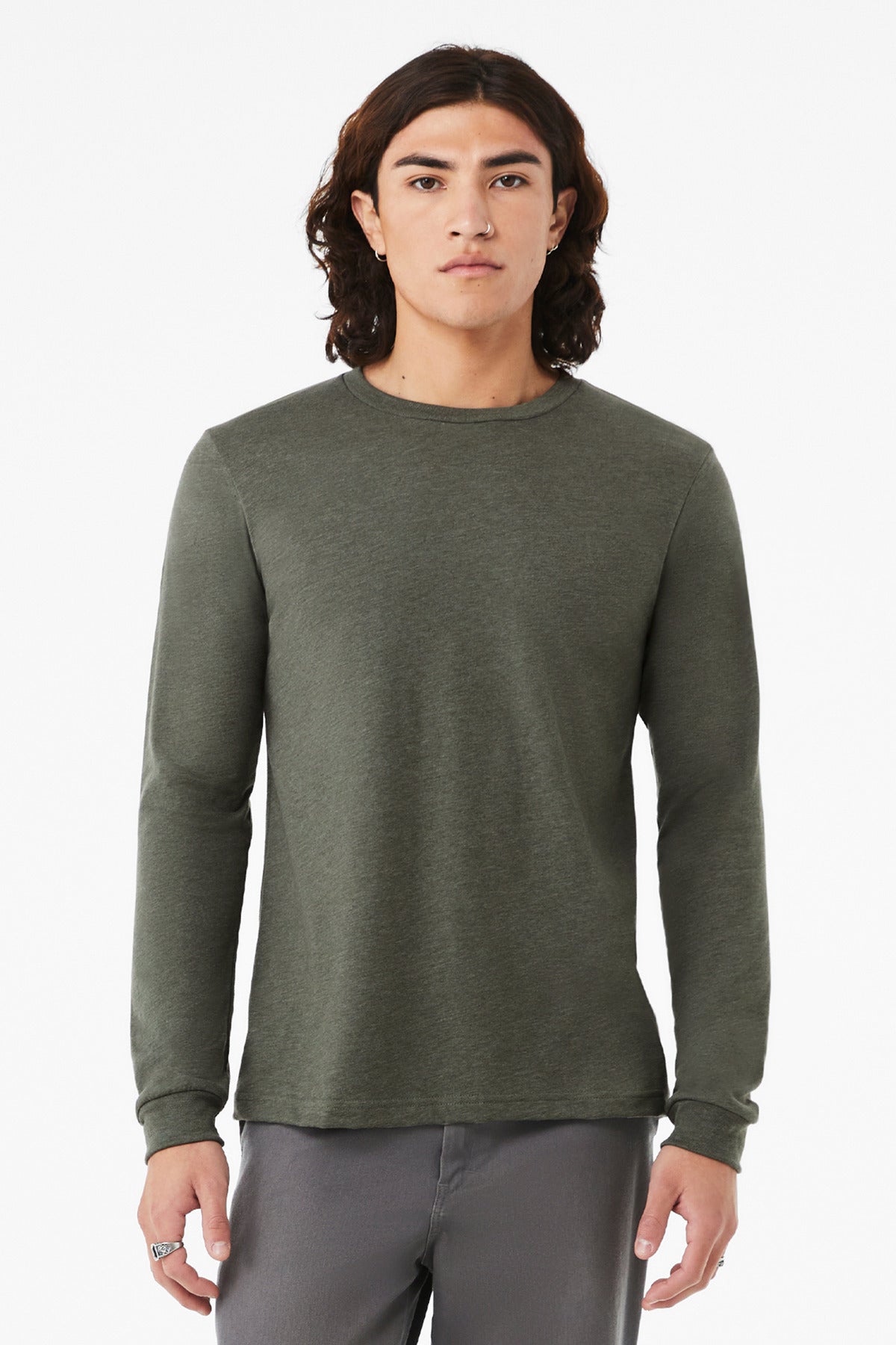 BELLA+CANVAS ®  Unisex Heather CVC Long Sleeve Tee BC3501CVC