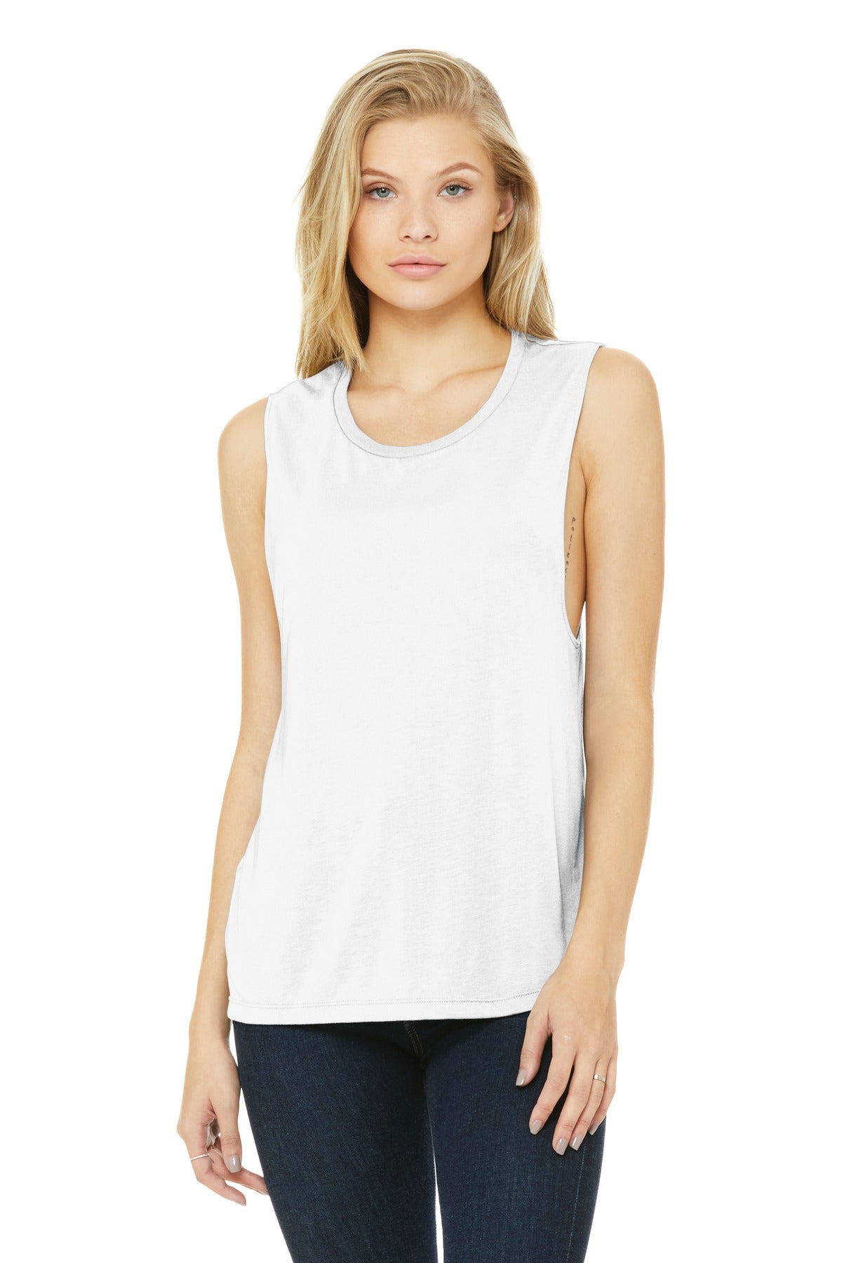 BELLA+CANVAS  ®  Women's Flowy Scoop Muscle Tank. BC8803