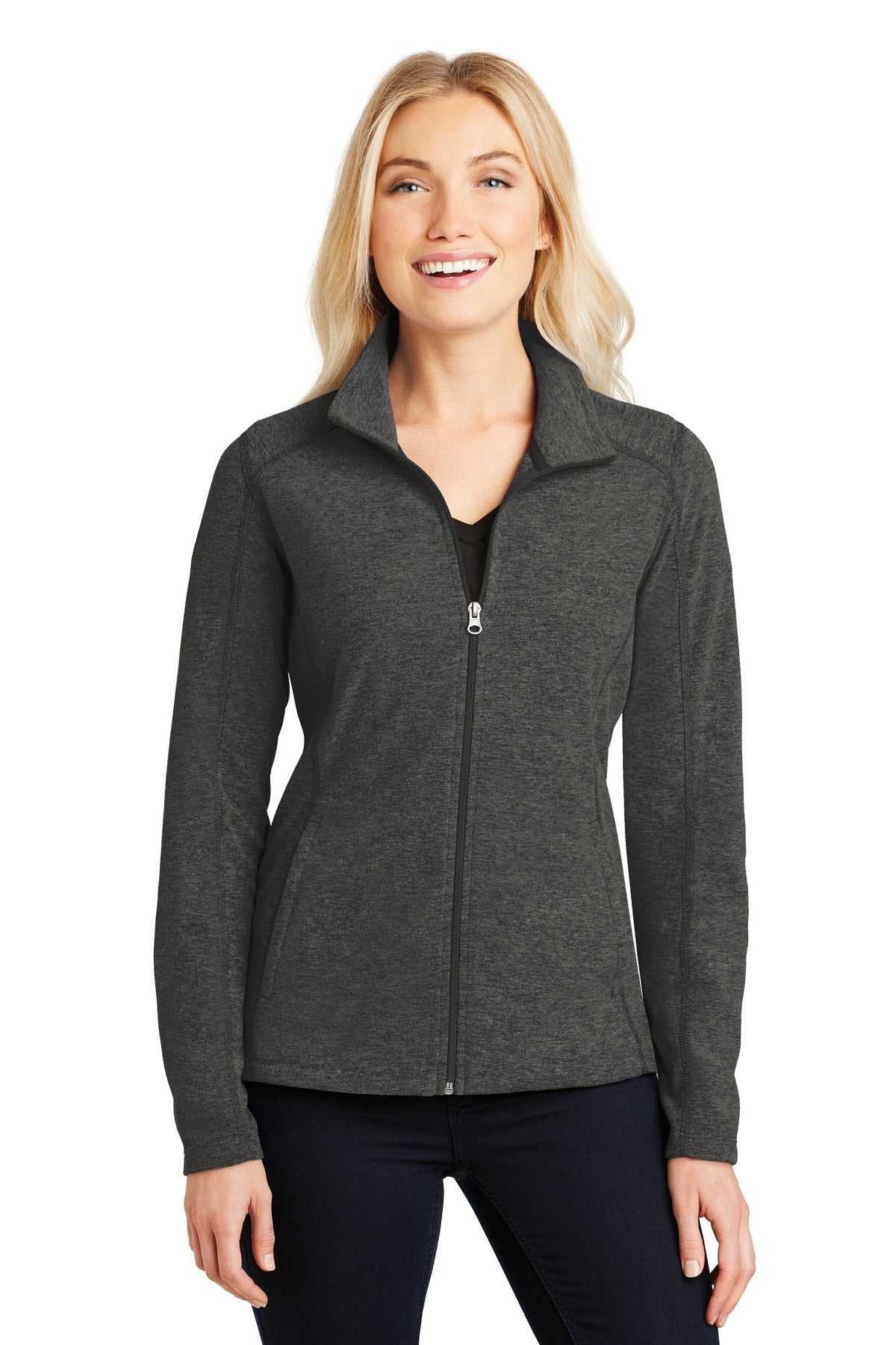 Port Authority ®  Women's Heather Microfleece Full-Zip Jacket. L235