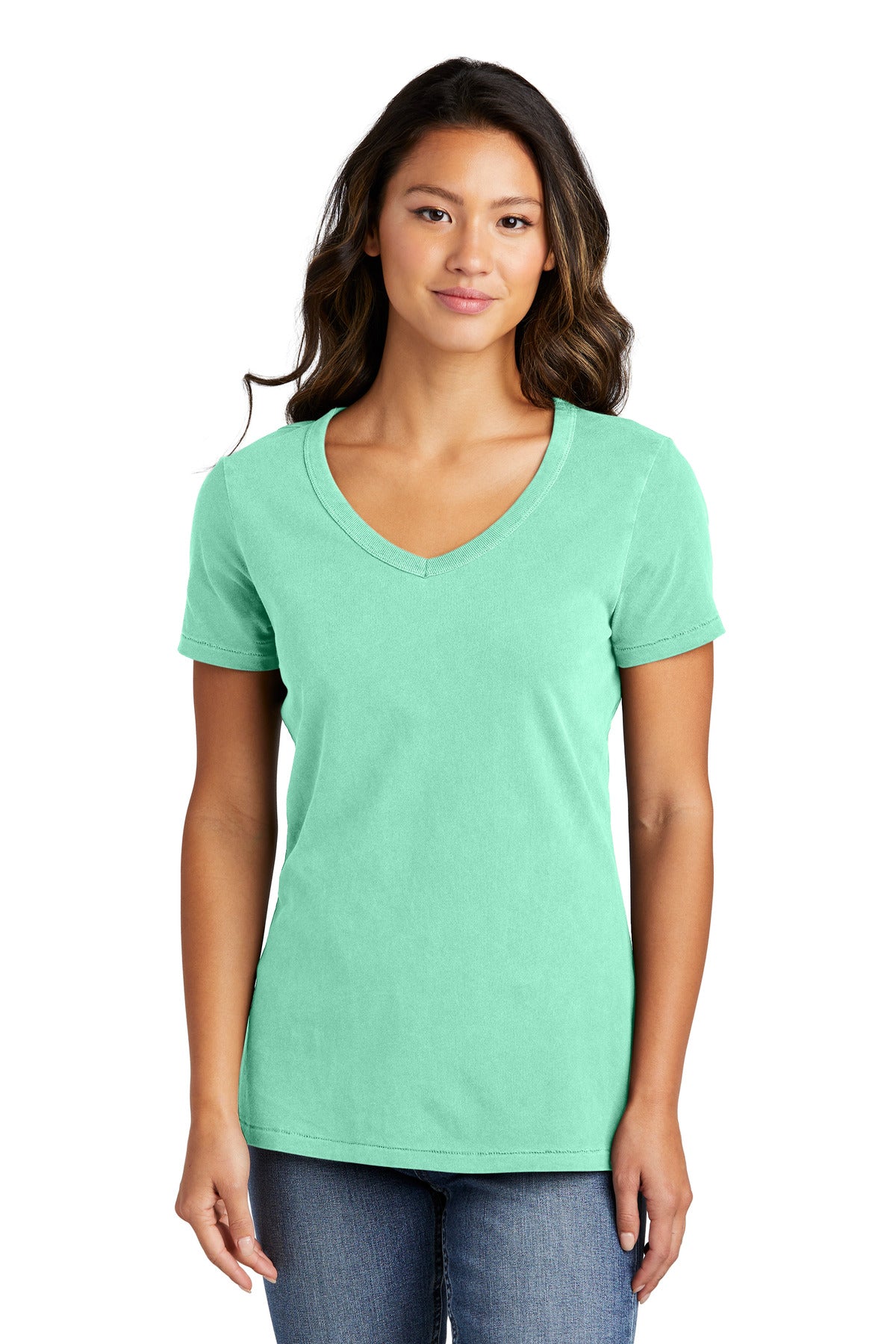 Port & Company ®  Women's Beach Wash ®  Garment-Dyed V-Neck Tee LPC099V