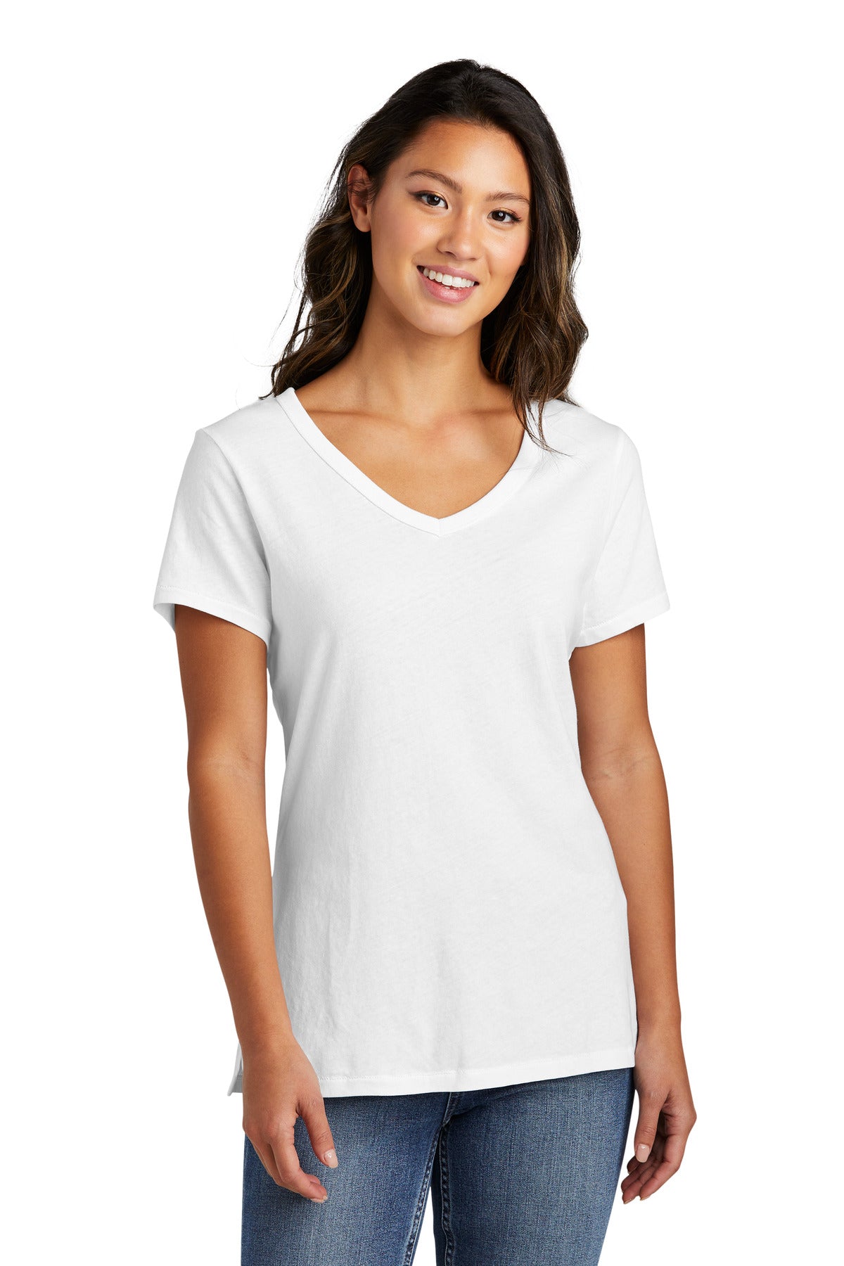Port & Company ®  Women's Beach Wash ®  Garment-Dyed V-Neck Tee LPC099V