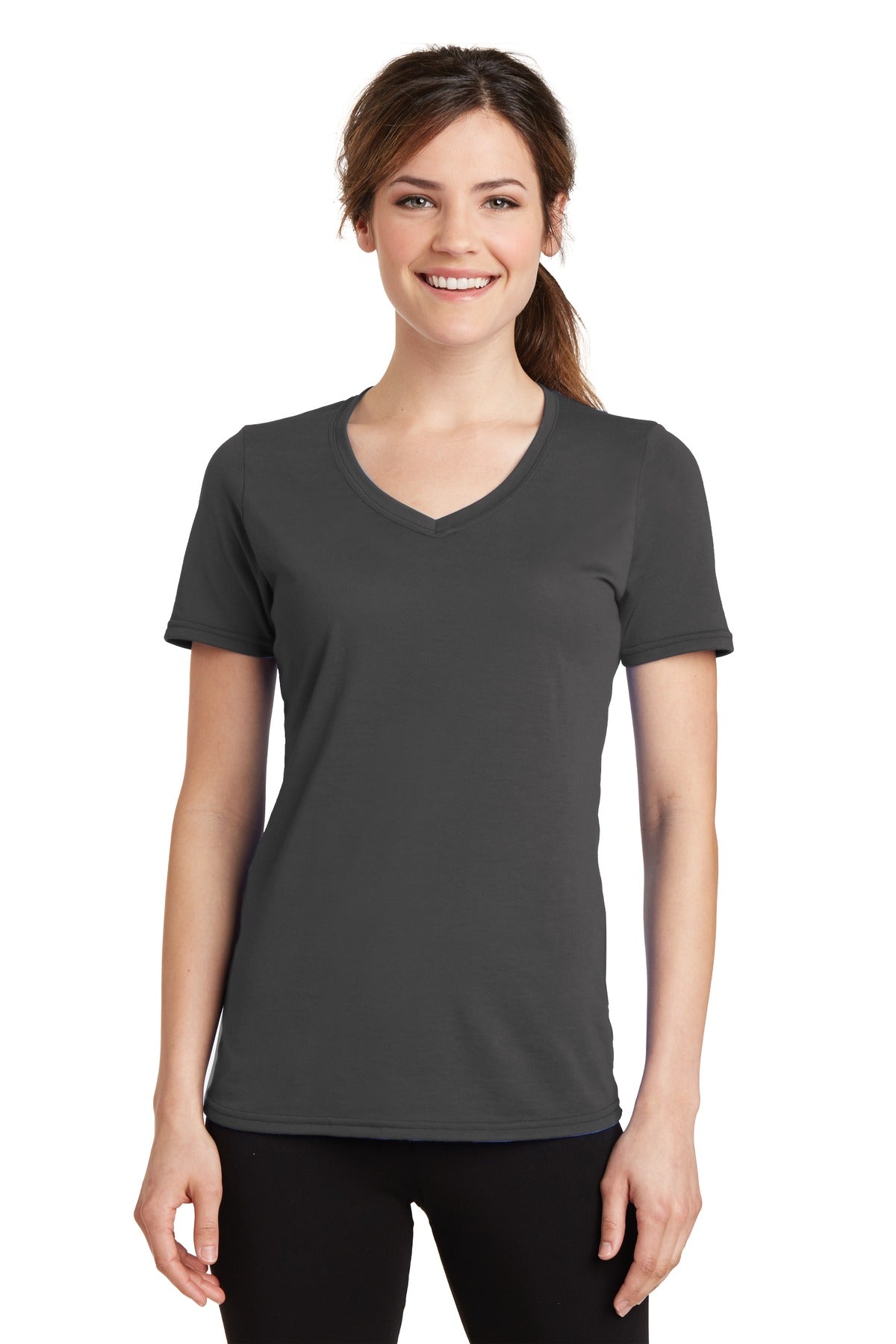 Port & Company ®  Women's Performance Blend V-Neck Tee. LPC381V