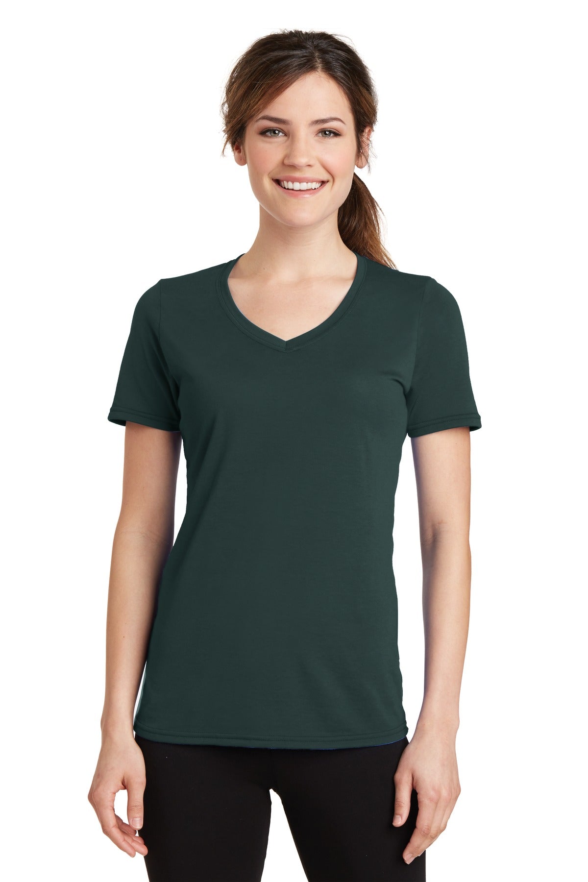 Port & Company ®  Women's Performance Blend V-Neck Tee. LPC381V