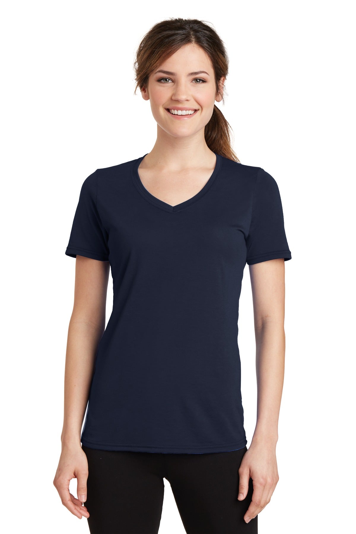 Port & Company ®  Women's Performance Blend V-Neck Tee. LPC381V
