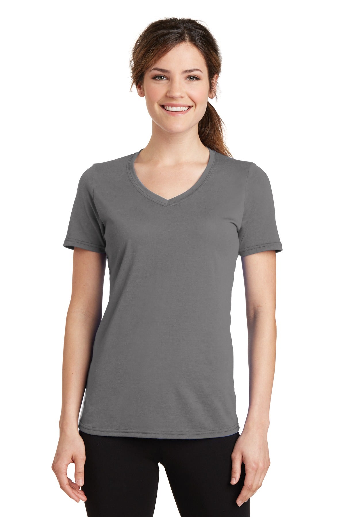 Port & Company ®  Women's Performance Blend V-Neck Tee. LPC381V
