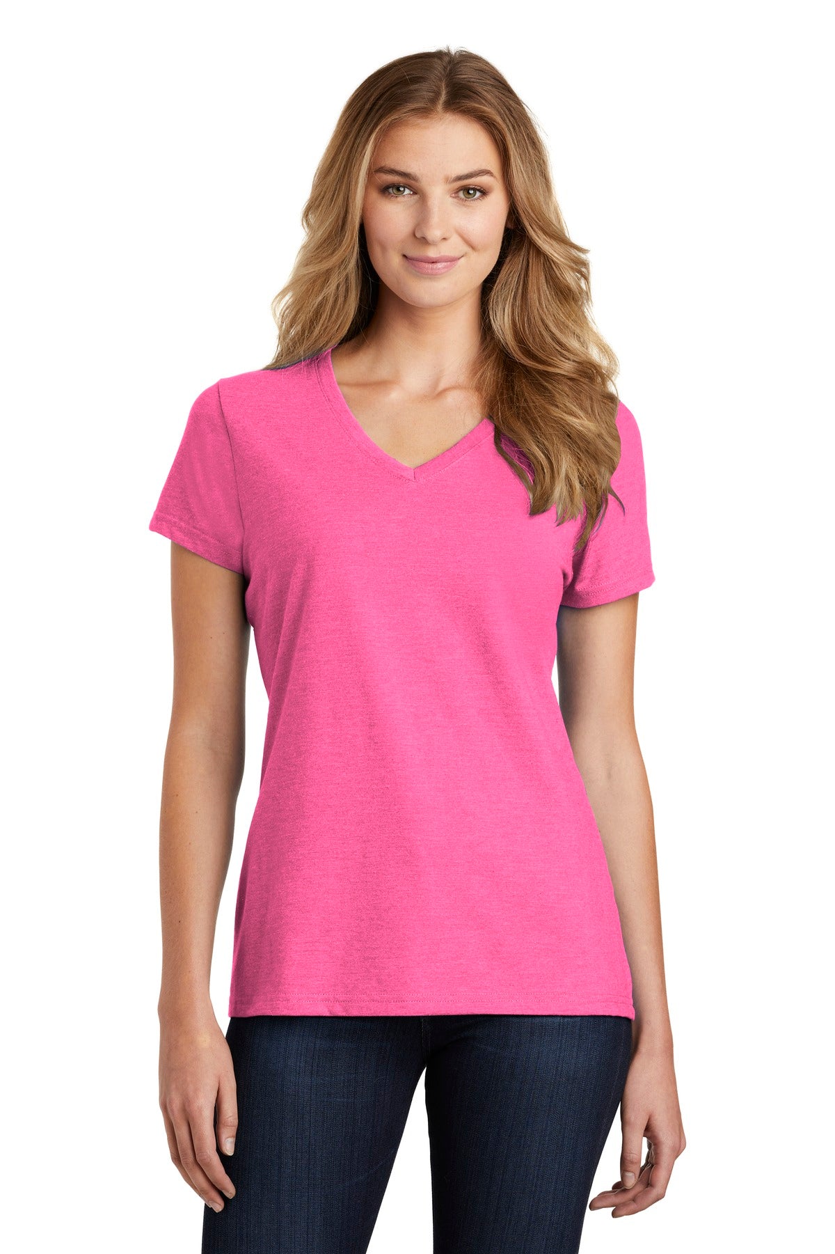 Port & Company  ®  Women's Fan Favorite  ™  Blend V-Neck Tee. LPC455V