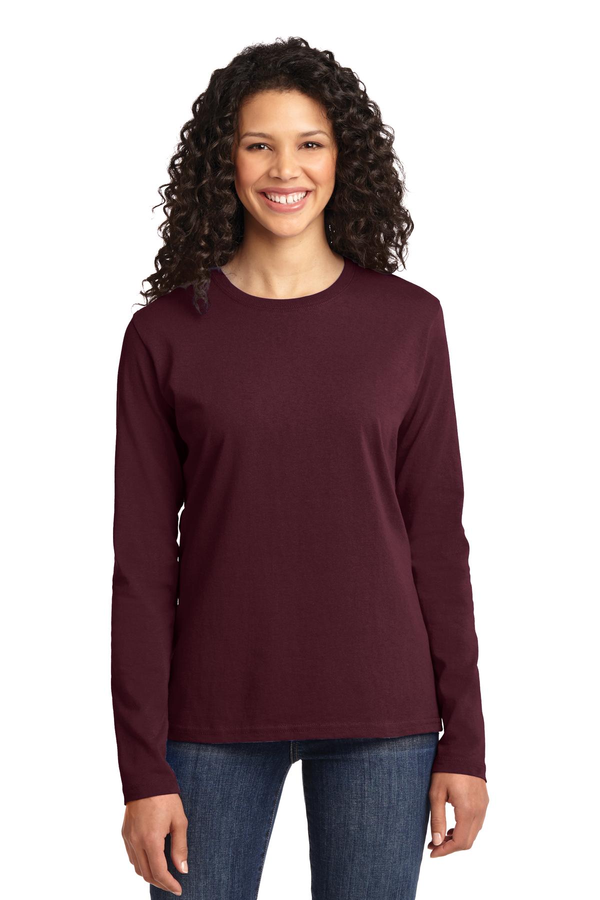 Port & Company ®  Women's Long Sleeve Core Cotton Tee. LPC54LS