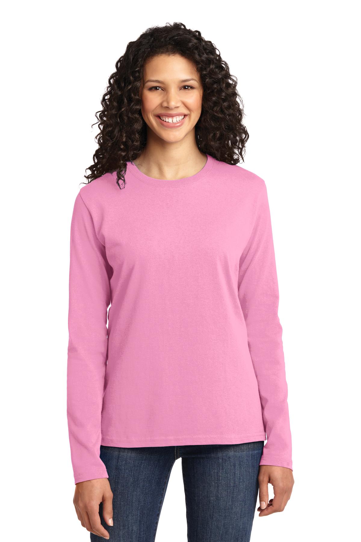 Port & Company ®  Women's Long Sleeve Core Cotton Tee. LPC54LS