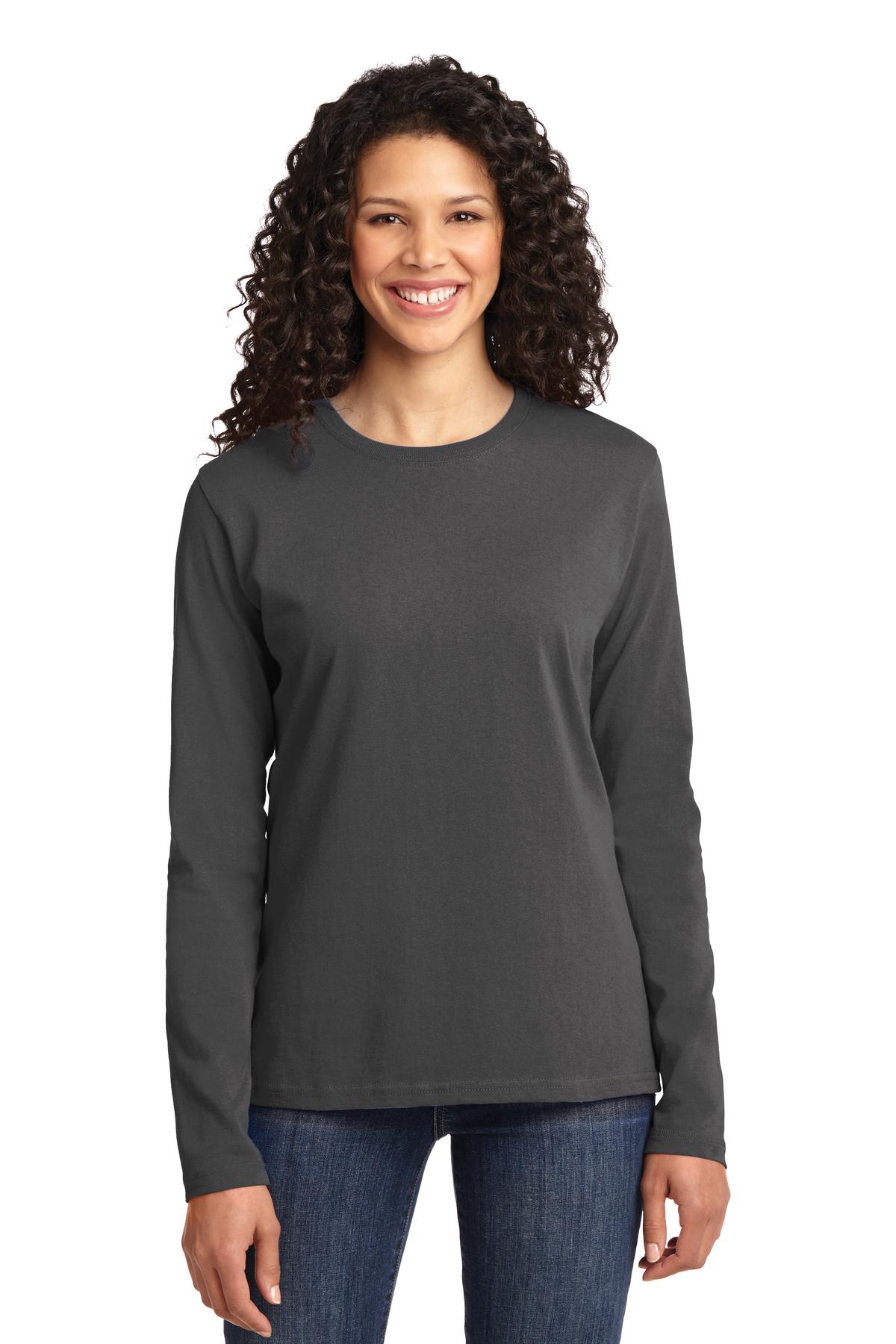 Port & Company ®  Women's Long Sleeve Core Cotton Tee. LPC54LS