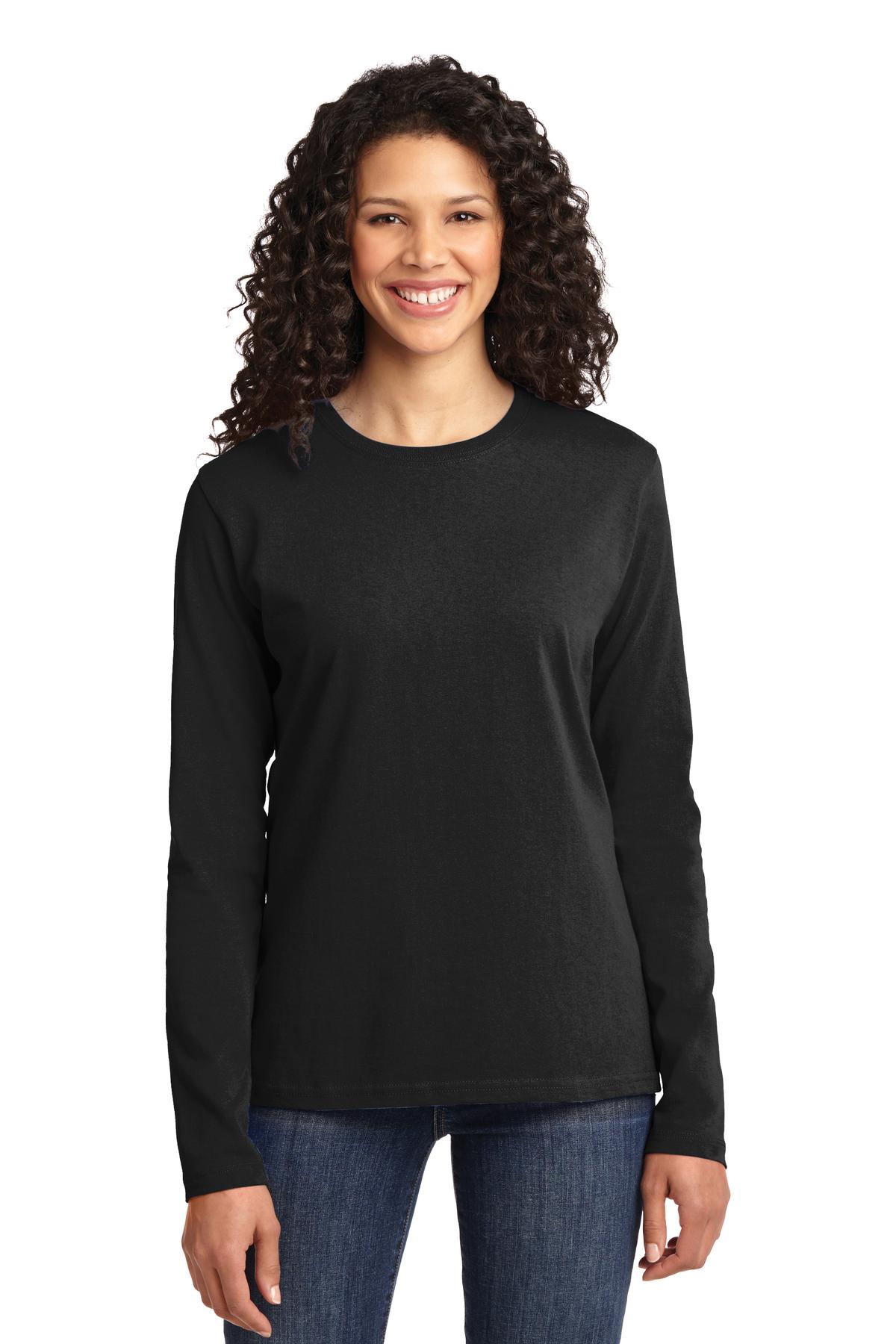 Port & Company ®  Women's Long Sleeve Core Cotton Tee. LPC54LS