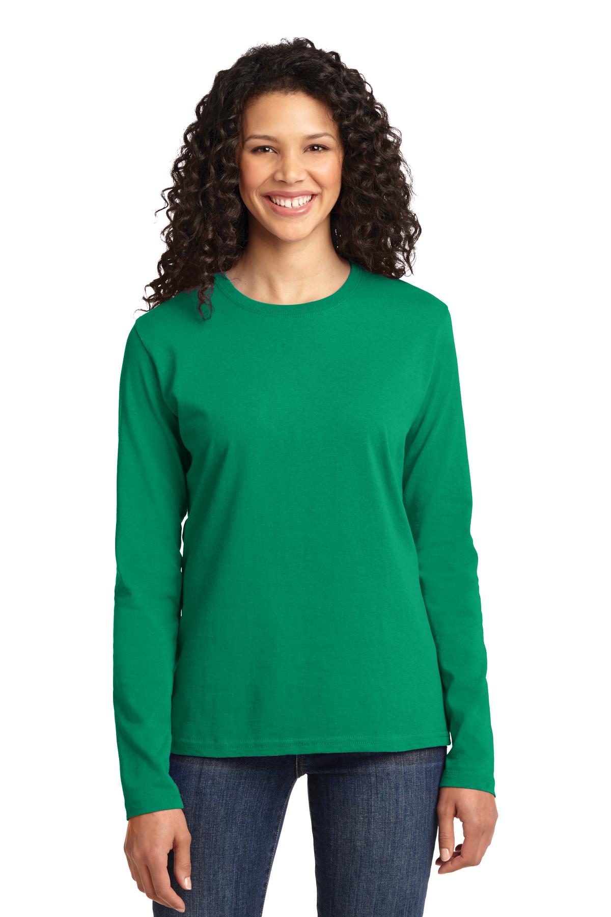 Port & Company ®  Women's Long Sleeve Core Cotton Tee. LPC54LS