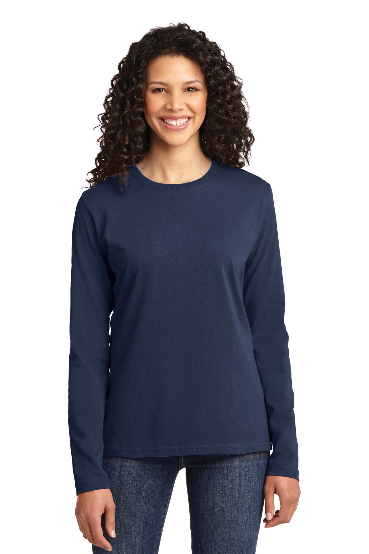 Port & Company ®  Women's Long Sleeve Core Cotton Tee. LPC54LS