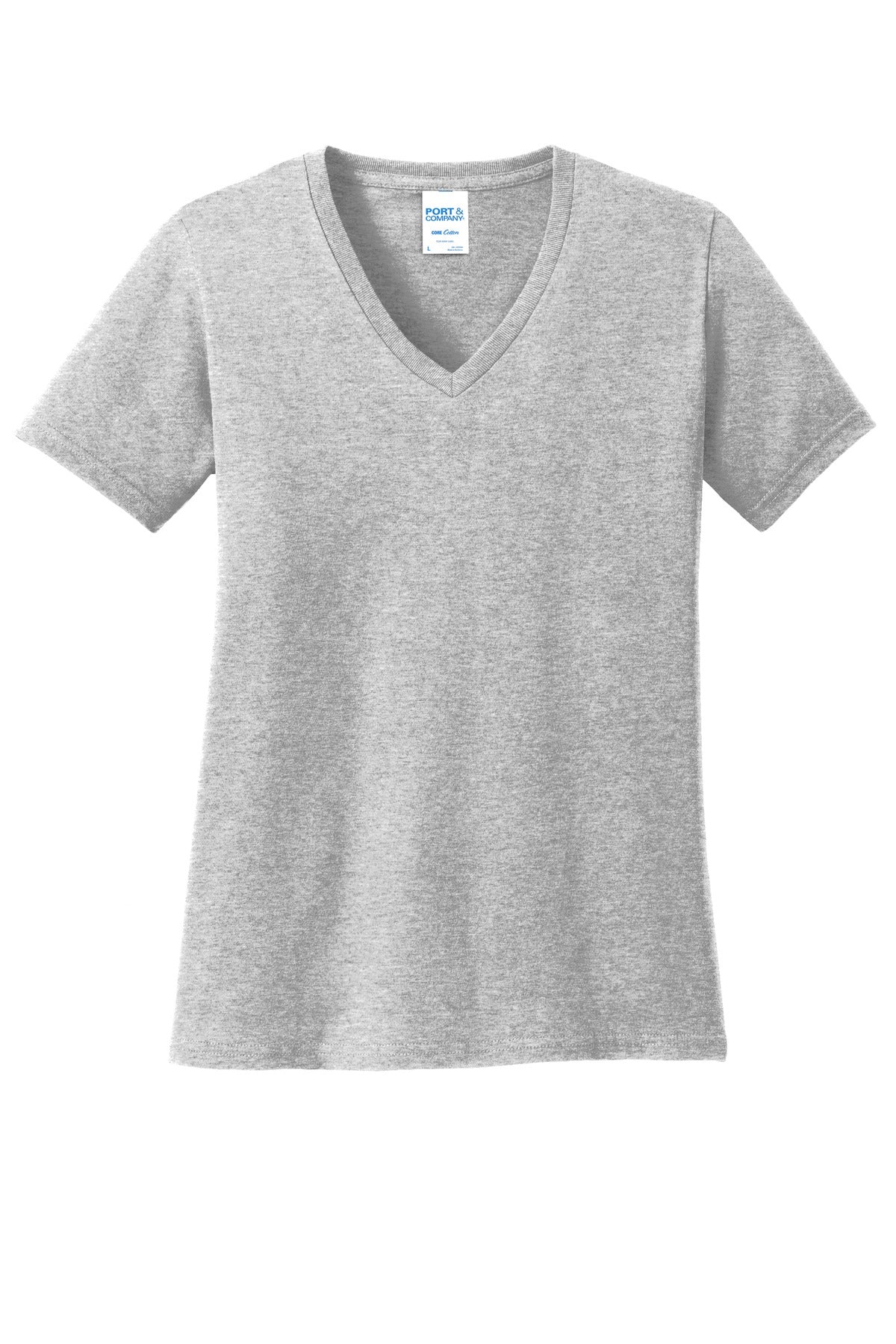 Port & Company ®  Women's Core Cotton V-Neck Tee. LPC54V