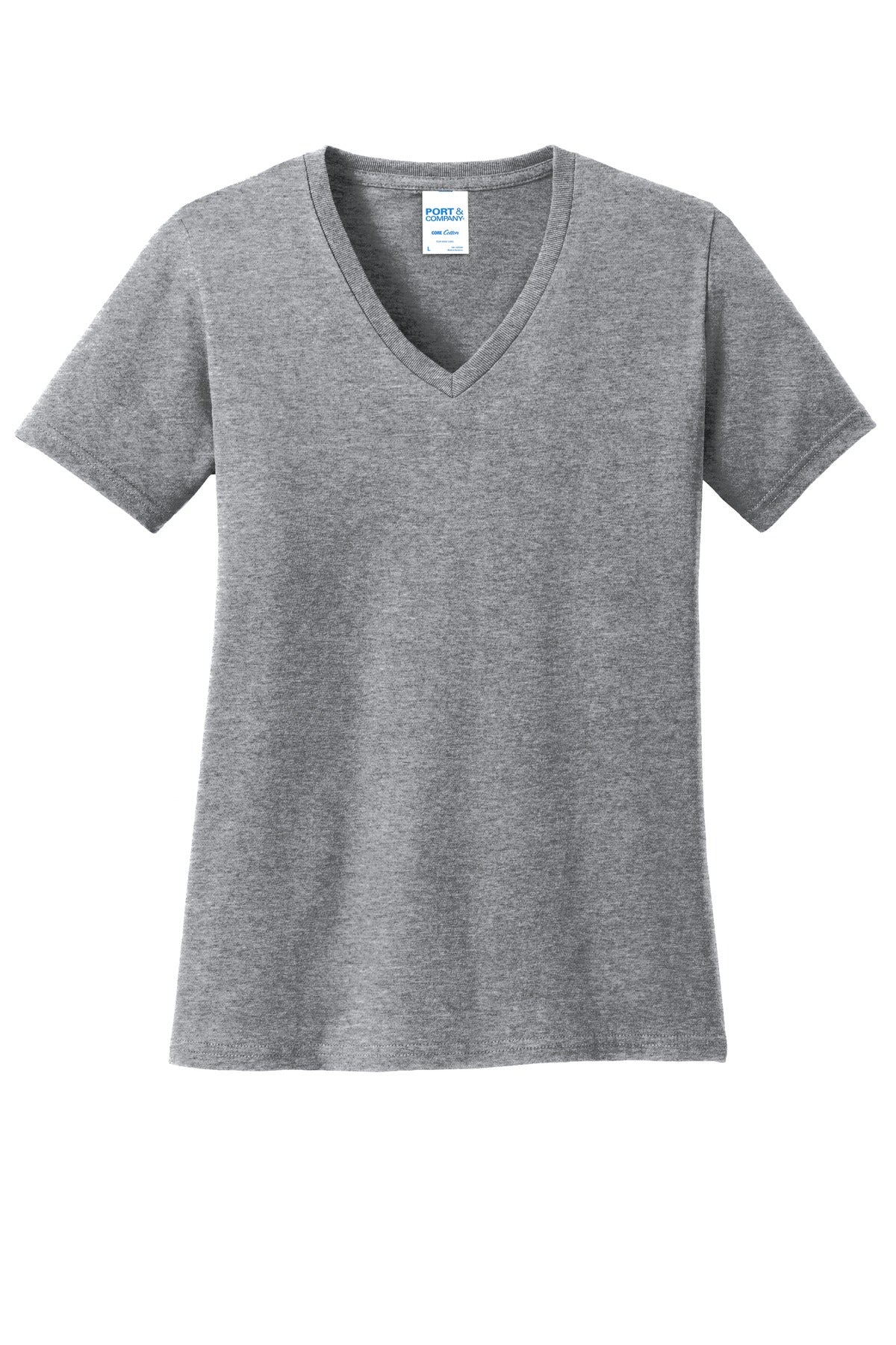 Port & Company ®  Women's Core Cotton V-Neck Tee. LPC54V