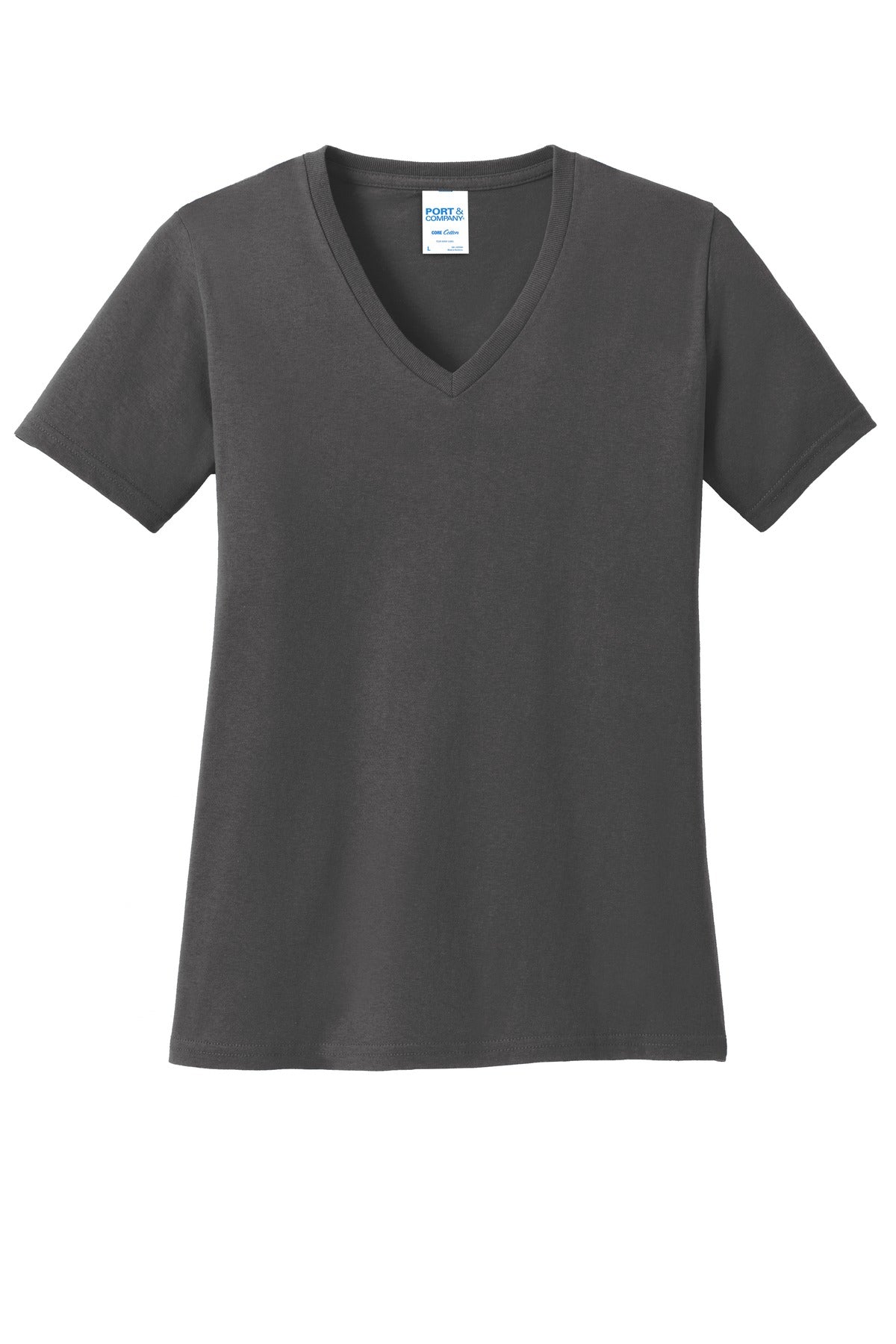 Port & Company ®  Women's Core Cotton V-Neck Tee. LPC54V