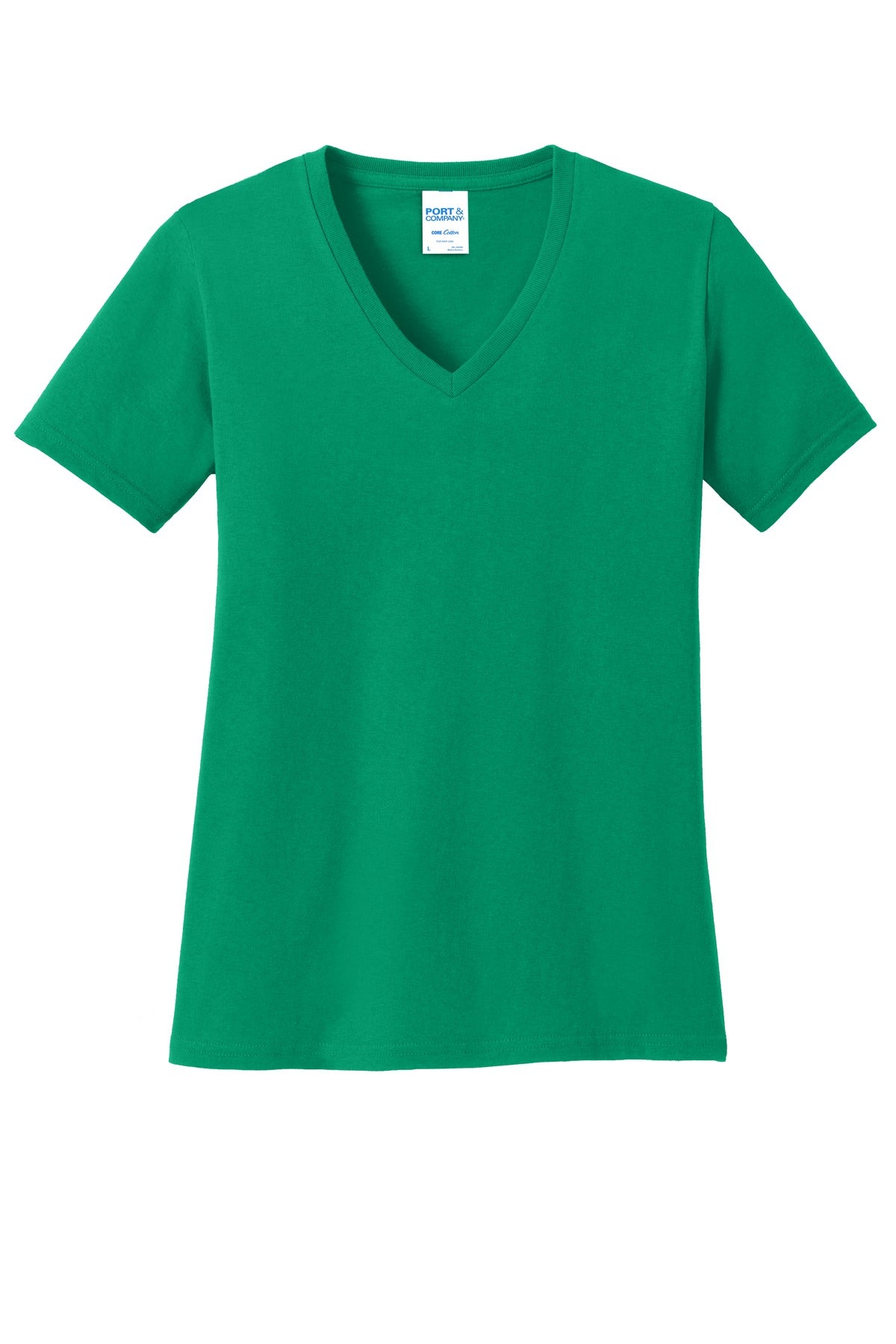 Port & Company ®  Women's Core Cotton V-Neck Tee. LPC54V