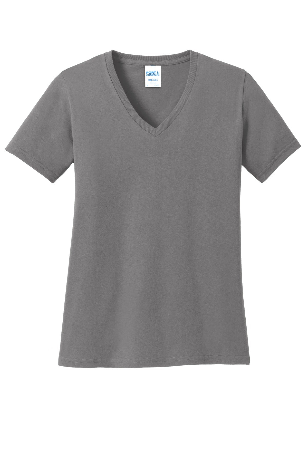 Port & Company ®  Women's Core Cotton V-Neck Tee. LPC54V